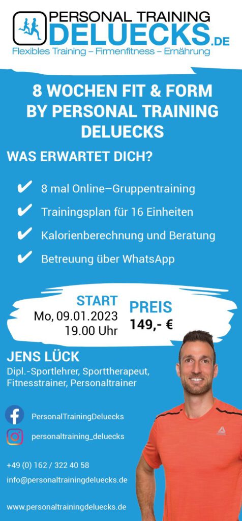 8 WOCHEN TRAINING MIT JENS LÜCK